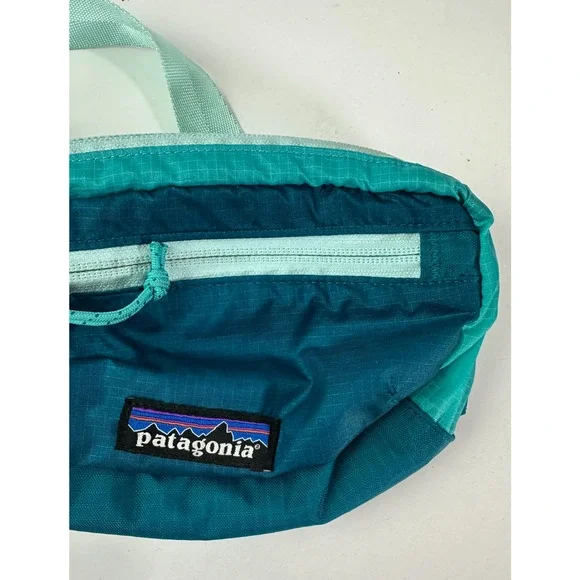 Patagonia Ultralight Black Hole Mini Waist Teal Blue Belt Bag Fanny Pack One Sz - Picture 3 of 8
